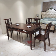 BÀN ĂN MẶT GỖ INDOCHINE GỖ ÓC CHÓ A03 [Nhiều Kích Thước]