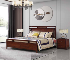 [Nhiều Kích Thước] GIƯỜNG NGỦ GỖ TỰ NHIÊN INDOCHINE SƠN GỖ BÓNG MỊN