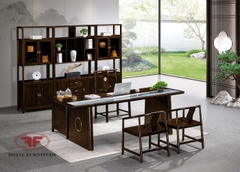 BÀN LÀM VIỆC INDOCHINE GỖ ÓC CHÓ NHẬP KHẨU CAO CẤP HT2363