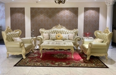BỘ SOFA PHÒNG KHÁCH TÂN CỔ ĐIỂN DÁT VÀNG