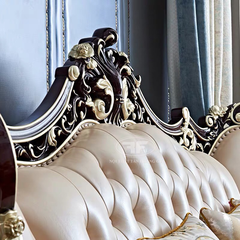 SOFA DA THẬT NHẬP KHẨU TÂN CỔ ĐIỂN PHONG CÁCH PHÁP G921