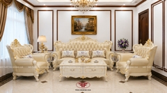 BỘ SOFA TÂN CỔ ĐIỂN DÁT VÀNG NHẬP KHẨU