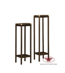 ĐÔN HOA TRANG TRÍ INDOCHINE GỖ ÓC CHÓ CAO CẤP NHẬP KHẨU HT2357