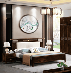 GIƯỜNG NGỦ 1M8X2M INDOCHINE GỖ ÓC CHÓ 2336