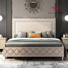 GIƯỜNG NGỦ GỖ TỰ NHIÊN NHẬP KHẨU CAO CẤP A8806