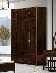 TỦ QUẦN ÁO INDOCHINE GỖ ÓC CHÓ 1M75 4 CÁNH 2351