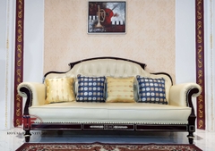 SOFA DA CAO CẤP NHẬP KHẨU TÂN CỔ ĐIỂN LOUIS PALACE 2802LP