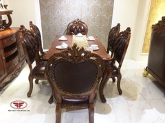 BỘ BÀN ĂN 6 GHẾ TÂN CỔ ĐIỂN CAO CẤP 888