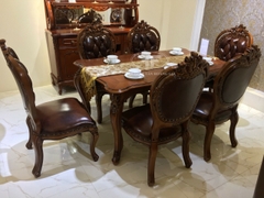 BỘ BÀN ĂN 6 GHẾ TÂN CỔ ĐIỂN CAO CẤP 888