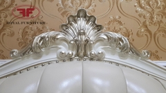 BỘ SOFA GỖ PHÒNG KHÁCH TÂN CỔ ĐIỂN MÀU TRẮNG NGỌC TRAI 9922B
