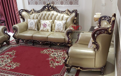 BỘ SOFA PHÒNG KHÁCH TÂN CỔ ĐIỂN DÁT VÀNG NHẬP KHẨU G921