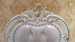 BỘ BÀN ĂN 10 GHẾ TÂN CỔ ĐIỂN DÁT VÀNG MẶT ĐÁ TỰ NHIÊN 2M4 SANG TRỌNG CAO CẤP 933B