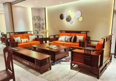 BỘ SOFA PHÒNG KHÁCH HIỆN ĐẠI INDOCHINE GỖ ÓC CHÓ 6603