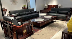 BỘ BÀN GHẾ SOFA PHÒNG KHÁCH INDOCHINE GỖ ÓC CHÓ 9809