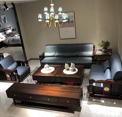 BỘ BÀN GHẾ SOFA PHÒNG KHÁCH INDOCHINE GỖ ÓC CHÓ 9809