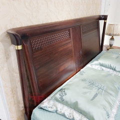 GIƯỜNG NGỦ INDOCHINE GỖ ÓC CHÓ 9801 - SẴN HÀNG TẠI SHOWROOM