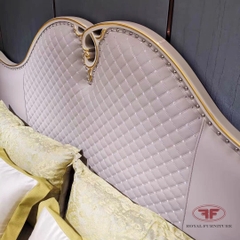 GIƯỜNG NGỦ  LUXURY GỖ TỰ NHIÊN 1M8 X2M NHẬP KHẨU A8829