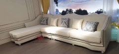 SOFA GÓC NỈ LUXURY NHẬP KHẨU 8813