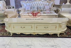 KỆ TIVI CONG DÁT VÀNG TÂN CỔ ĐIỂN GỖ TỰ NHIÊN 923B