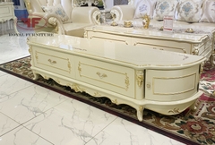 KỆ TIVI CONG DÁT VÀNG TÂN CỔ ĐIỂN GỖ TỰ NHIÊN 923B