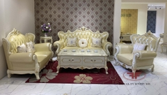 BỘ SOFA 123 TÂN CỔ ĐIỂN DÁT VÀNG NHẬP KHẨU 9901B-DV