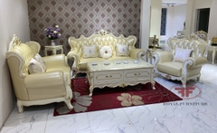 BỘ SOFA 123 TÂN CỔ ĐIỂN DÁT VÀNG NHẬP KHẨU 9901B-DV