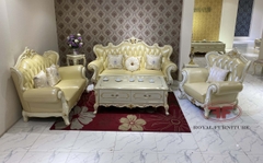 BỘ SOFA 123 TÂN CỔ ĐIỂN DÁT VÀNG NHẬP KHẨU 9901B-DV
