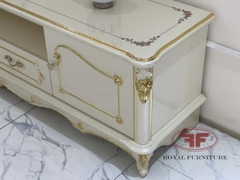KỆ TIVI 2M TÂN CỔ ĐIỂN DÁT VÀNG ĐẸP LONG LANH, QUÝ TỘC 922B