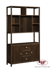 TỦ TRANG TRÍ 3 CÁNH INDOCHINE GỖ ÓC CHÓ NHẬP KHẨU HT2523-2