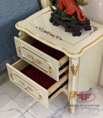 TỦ ĐẦU GIƯỜNG DÁT VÀNG TÂN CỔ ĐIỂN ĐẸP 917B