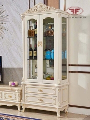 TỦ RƯỢU 2 CÁNH TÂN CỔ ĐIỂN GỖ TỰ NHIÊN 932B