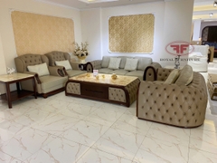 BỘ SOFA GỖ ÓC CHÓ TÂN CỔ ĐIỂN CAO CẤP GỒM 5 MÓN NỘI THẤT