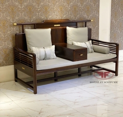 GHẾ TRƯỜNG KỶ INDOCHINE GỖ ÓC CHÓ NHẬP KHẨU HT2335