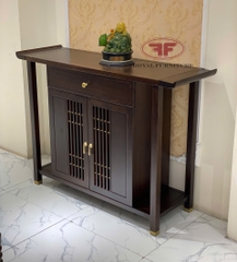 TỦ CONSOLE INDOCHINE GỖ ÓC CHÓ NHẬP KHẨU HT2506