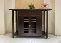 TỦ CONSOLE INDOCHINE GỖ ÓC CHÓ NHẬP KHẨU HT2506