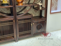 TỦ TRANG TRÍ ĐẸP INDOCHINE GỖ ÓC CHÓ NHẬP KHẨU HT2526