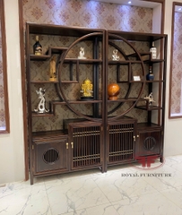 TỦ TRANG TRÍ ĐẸP INDOCHINE GỖ ÓC CHÓ NHẬP KHẨU HT2526