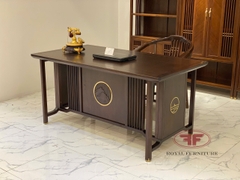 BÀN LÀM VIỆC 1M6 MẶT GỖ ÓC CHÓ INDOCHINE NHẬP KHẨU HT2329