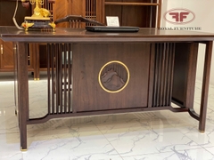 BÀN LÀM VIỆC 1M6 MẶT GỖ ÓC CHÓ INDOCHINE NHẬP KHẨU HT2329