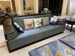 BỘ SOFA PHÒNG KHÁCH INDOCHINE GỖ ÓC CHÓ NHẬP KHẨU 2302
