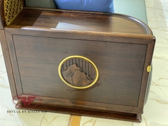 BỘ SOFA PHÒNG KHÁCH INDOCHINE GỖ ÓC CHÓ NHẬP KHẨU 2302