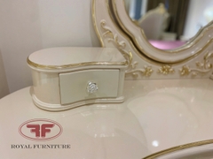 BÀN TRANG ĐIỂM CÔ DÂU TÂN CỔ ĐIỂN DÁT VÀNG GỖ TỰ NHIÊN CAO CẤP 805