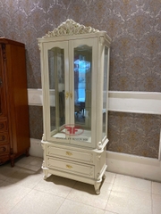 TỦ RƯỢU 2 CÁNH TÂN CỔ ĐIỂN GỖ TỰ NHIÊN 932B