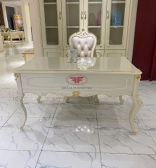 BÀN LÀM VIỆC LÃNH ĐẠO TÂN CỔ ĐIỂN DÁT VÀNG CAO CẤP