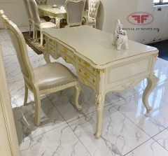 BÀN LÀM VIỆC LÃNH ĐẠO TÂN CỔ ĐIỂN DÁT VÀNG CAO CẤP