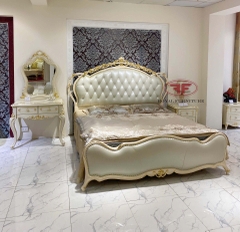 SET PHÒNG NGỦ 3 MÓN TÂN CỔ ĐIỂN DÁT VÀNG NHẬP KHẨU CAO CẤP D501