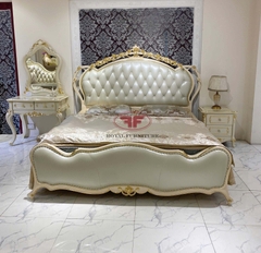 SET PHÒNG NGỦ 3 MÓN TÂN CỔ ĐIỂN DÁT VÀNG NHẬP KHẨU CAO CẤP D501