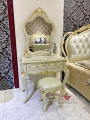 SET PHÒNG NGỦ 3 MÓN TÂN CỔ ĐIỂN DÁT VÀNG NHẬP KHẨU CAO CẤP D501