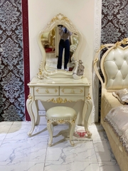 SET PHÒNG NGỦ 3 MÓN TÂN CỔ ĐIỂN DÁT VÀNG NHẬP KHẨU CAO CẤP D501