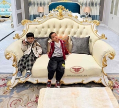 BỘ GHẾ SOFA 123 TÂN CỔ ĐIỂN DÁT VÀNG HOÀNG GIA  931B